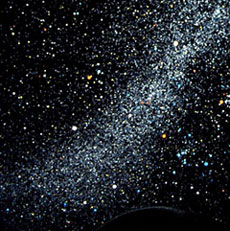 ホームスターPROによる星空画像（カラー版投影イメージ）